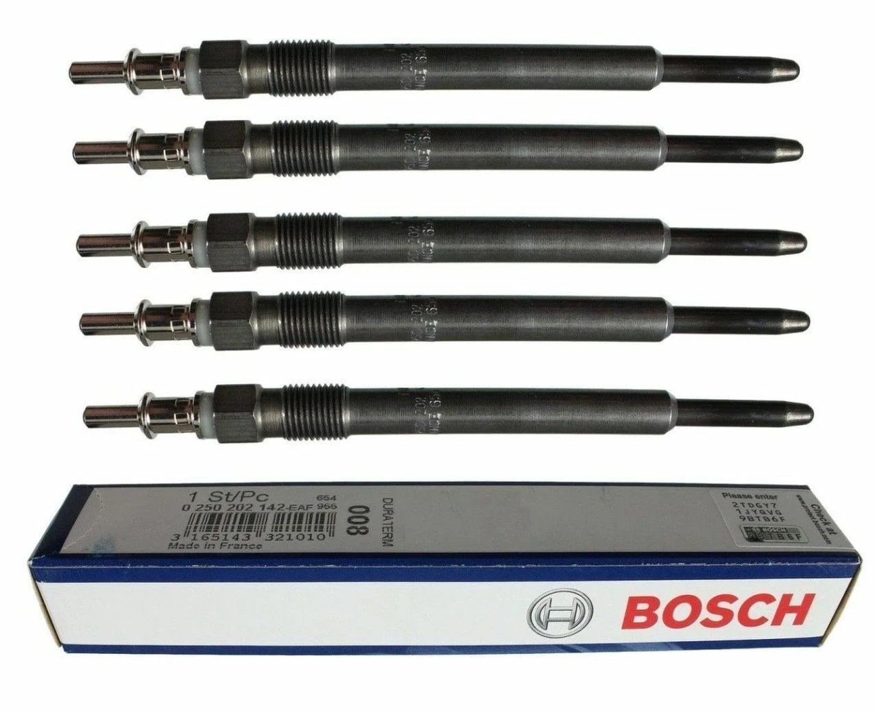 5 BOSCH Plugs Diesel Glow Plug Set Kit For 2002-2006 SPRINTER Dodge Freightliner