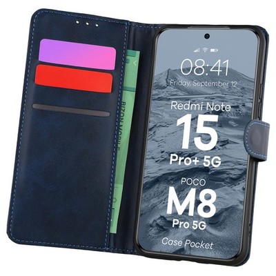 Handyhülle mit Klappe für Xiaomi Redmi Note 15 Pro Plus 5G/POCO M8 Pro 5G Bizon