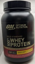 Optimum Nutrition Gold Standard 100% Whey 2lbs. Prot Pwdr with Banana Cream 8/27 14.75 per gallon