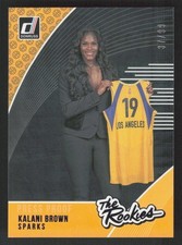 2019 Donruss WNBA #8 Kalani Brown The Rookies Purple Press Proof #/99 RC