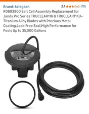 Salt Cell Assembly Replacement R0693900 Fits Jandy Pro Series TruClear11K 