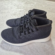 Allbirds Wool Runner NZ Mid Women s 10 Gray White Merino Wool Sneakers Lace Up