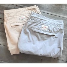 Faherty All Day Shorts Mens 36 Gray Tan Stretch Chino Performance Lot of 2 READ