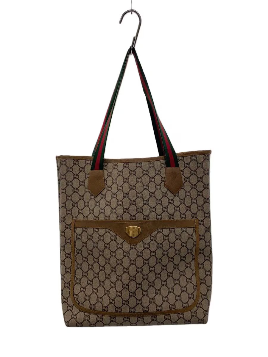 GUCCI PLUS Tote Bag BEG Allover Sherry Line