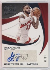 2020 Panini Immaculate Past and Present Signatures /99 Gary Trent Jr Auto 0u5r