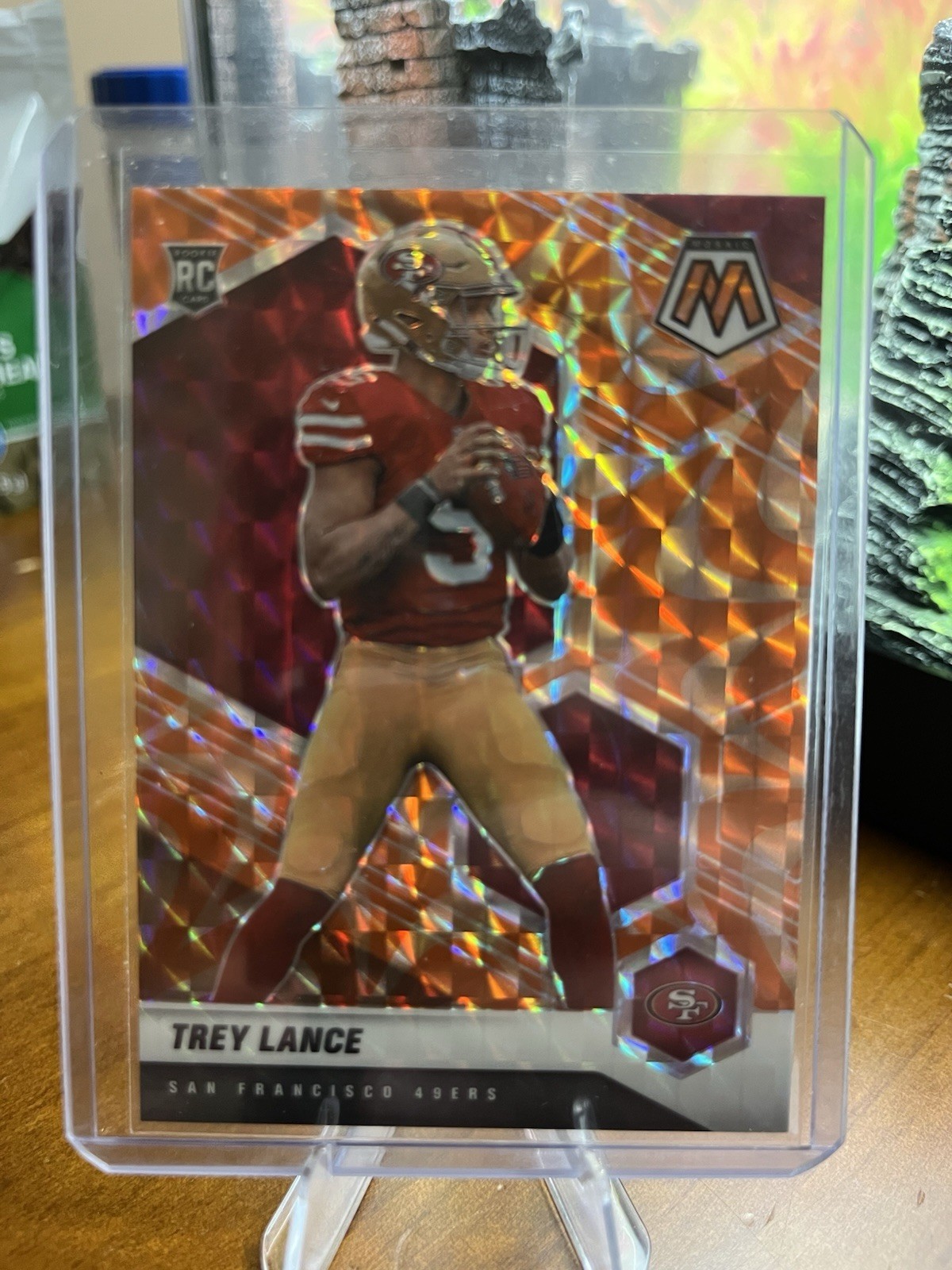 2021 Panini Mosaic - Rookies Trey Lance #303 Mosaic Reactive Orange Prizm (RC)