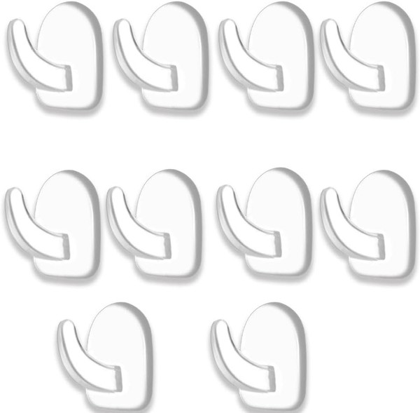 Klebehaken 10 StüCk Extra Stark Selbstklebend Transparent Haken FüR Wand-image
