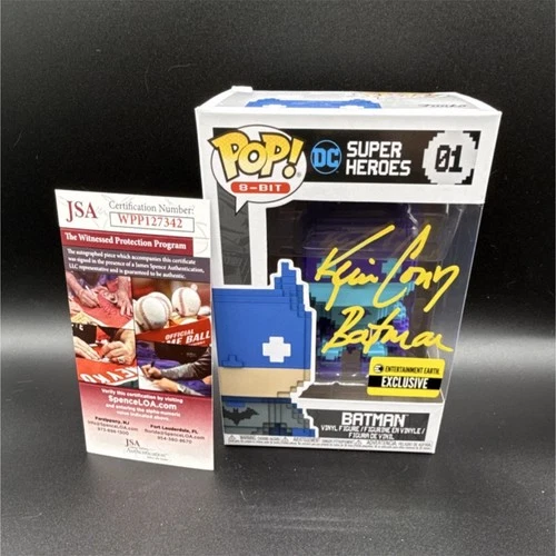 Funko Pop 8-Bit Batman #01 signed by Kevin Conroy