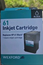 New WEXFORD Pack Inkjet Cartridge HP 61 Black OEM CH561WN