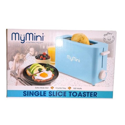 My Mini Single Slice Toaster Nostalgia Light Blue Dorm Room Apartment Brand NEW