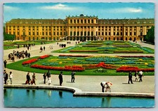 Vintage Postcard Vienna Schoenbrunn Palace and gardens