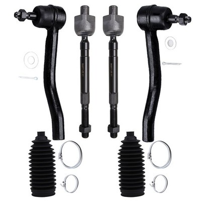 6x Front Inner and Outer Tie Rod Ends es800358 For 2009-2014 Nissan Maxima