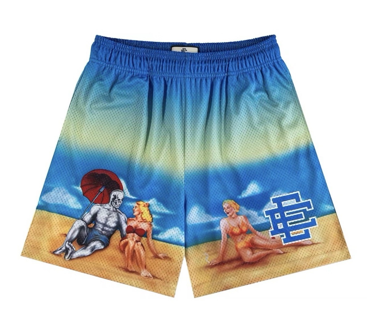 Warren Lotas x Eric Emanuel EE Mesh Shorts - Beach - Size XXL NWOT