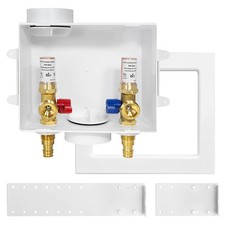 WM013 Washing Machine Outlet Box 1/2 Inch PexA x 3/4 Inch MHT Drain Arrestor