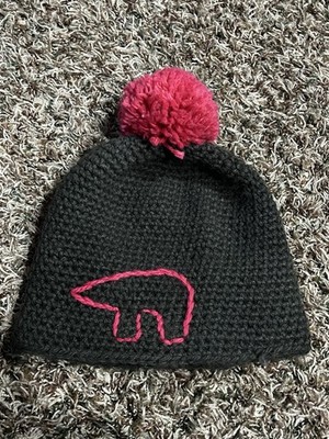 Eisbar Austria Knit Beanie Pom Pom Hat - Gray Pink - Pink Pom Pom - Ski Snow