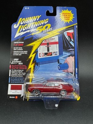 Johnny Lightning 50 Years 1969 Pontiac GTO Judge Matador Red I1