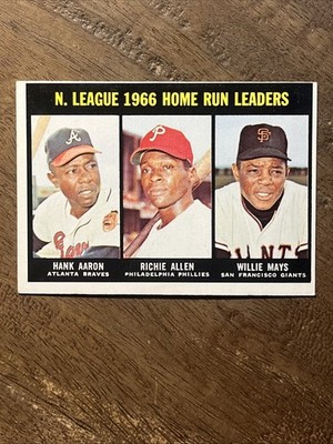1967 Topps #244 NL Home Run Leaders EXMINT (crease on back)