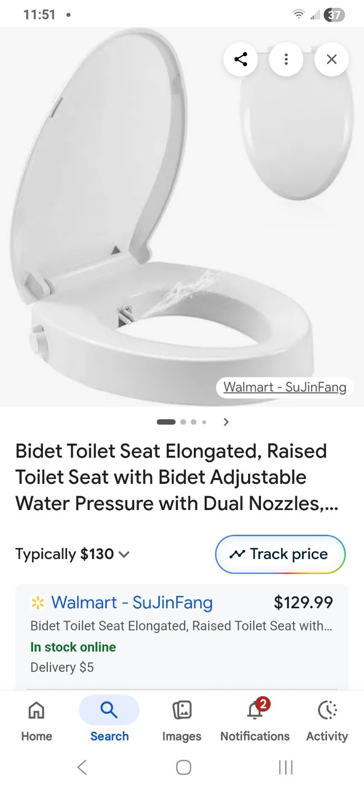 For Seniors With Adjustable Water Pressure &dual Nozzle