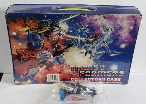 B-269 VINTAGE 1980'S TRANSFORMERS COLLECTORS CASE WITH WEAPONS AND ACCESSORIES