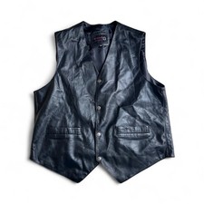 Aviatrix Genuine Leather Men's Waistcoat 2XL