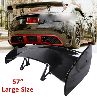 #ad For Audi TT TTS TTRS Quattro 57quot; Rear Trunk Spoiler GT Wing Racing Glossy Black $180.49