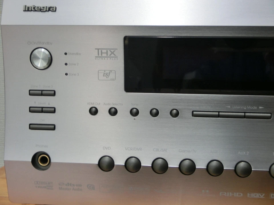 Preamplificador/procesador Integra DHC‐9.9 AV plateado, funcionamiento confirmado. Foto 2 de 4