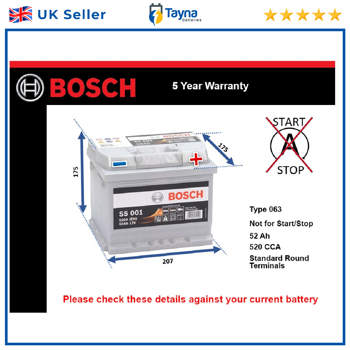 Battery fits NISSAN NOTE ALMERA MICRA PRIMERA KUBISTAR ALMERA TINO 063