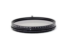 SLR Magic 82mm Variable ND0.4-ND1.8 II Camera Lens Filter Case & Lens Cap