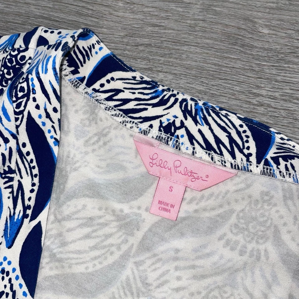 Mono de playa Lilly Pulitzer Karlie Wrap Mameluco para mujer pequeño manga múltiple 3/4 Foto 4 de 4