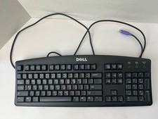   GENUINE DELL RT7D20 CLICKY BLACK PS2 WIRED COMPUTER KEYBOARD QWERTY 1 Day Ship