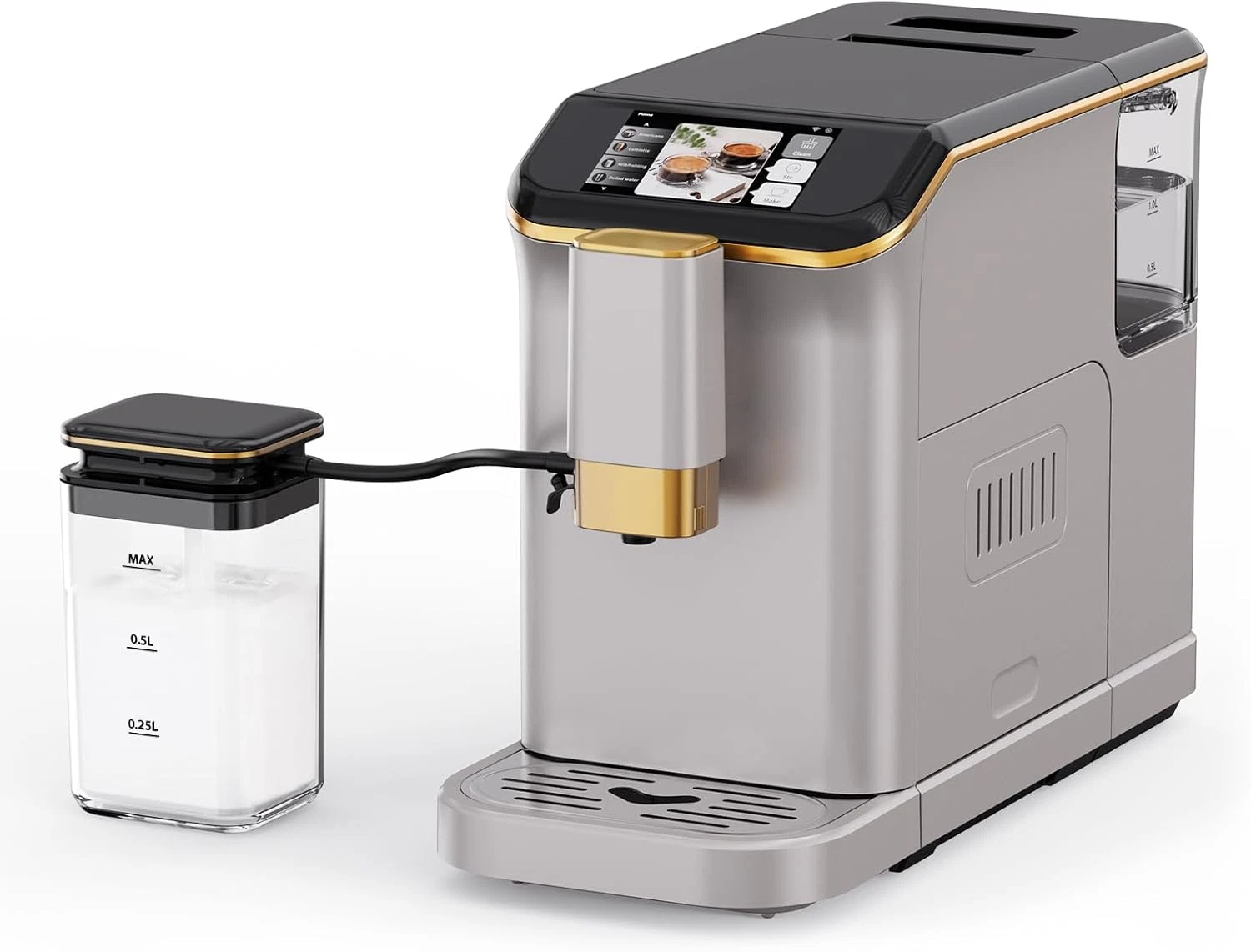 8-in-1 Automatic Espresso Machine with Milk Frother & 20 Bar Pressure