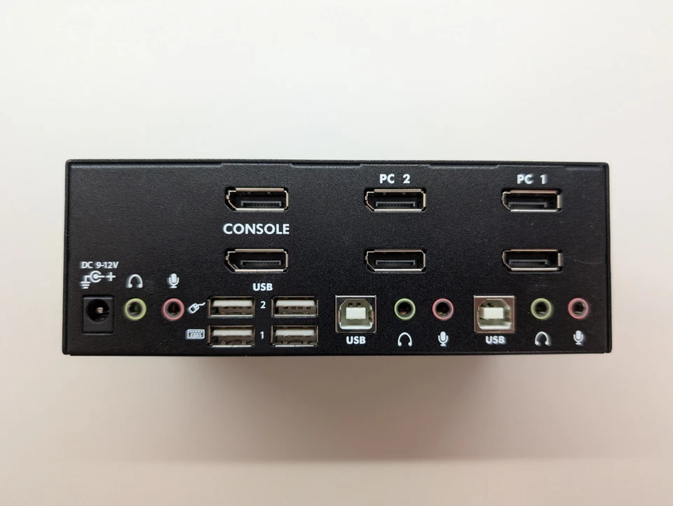 Startech SV231DPDDUA2 2 puertos DisplayPort conmutador KVM de doble monitor solo base 4K Foto 2 de 4