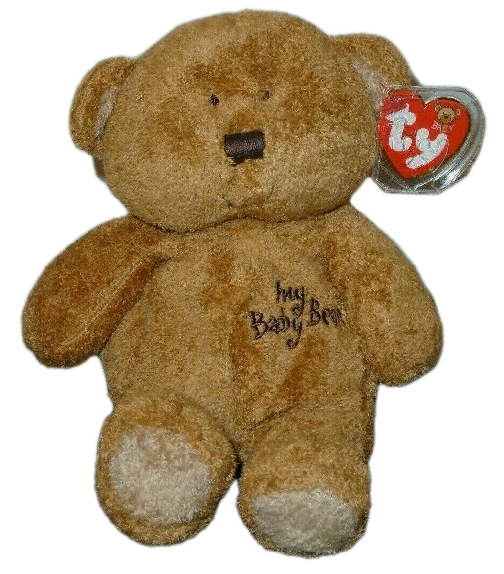 Ty Baby TY / Pluffies - MY BABY BEAR (Brown) - Plush Toy (8") MINT with MINT TAG