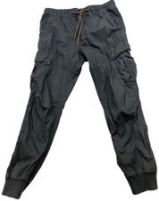 American Eagle Womens Streetwear Cargo Jogger Pants Size M Dark Gray