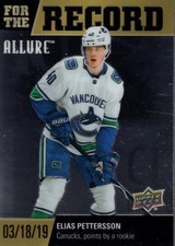 2019-20 Upper Deck Allure For the Record #FR8 Elias Pettersson - HKY