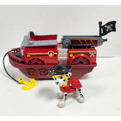 Paw Patrol Pirate Pups Marshall Transforming Pirate Ship Fire Truck Vehicle Toy