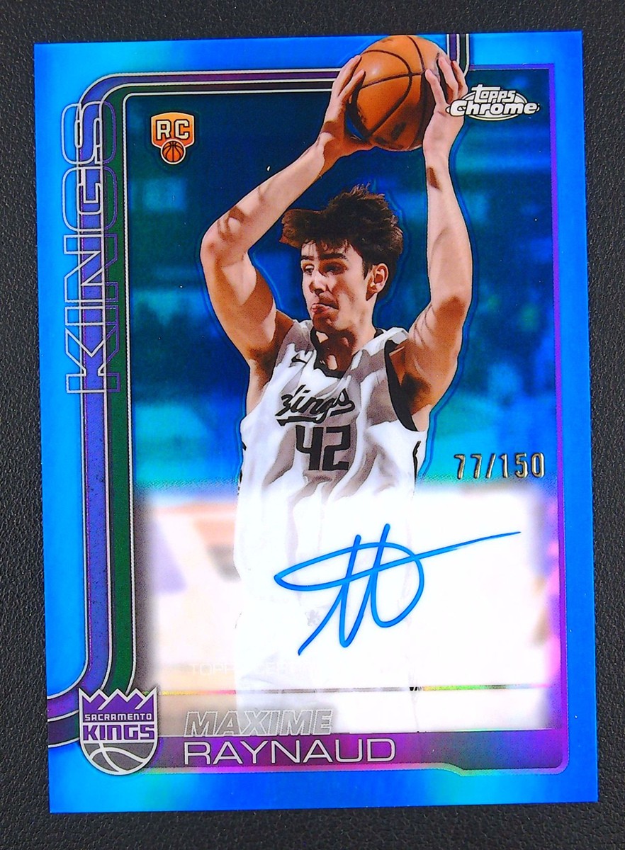 2025-26 Topps Chrome Maxime Raynaud #TCAR-MR Blue RC Rookie Autographs Auto /150