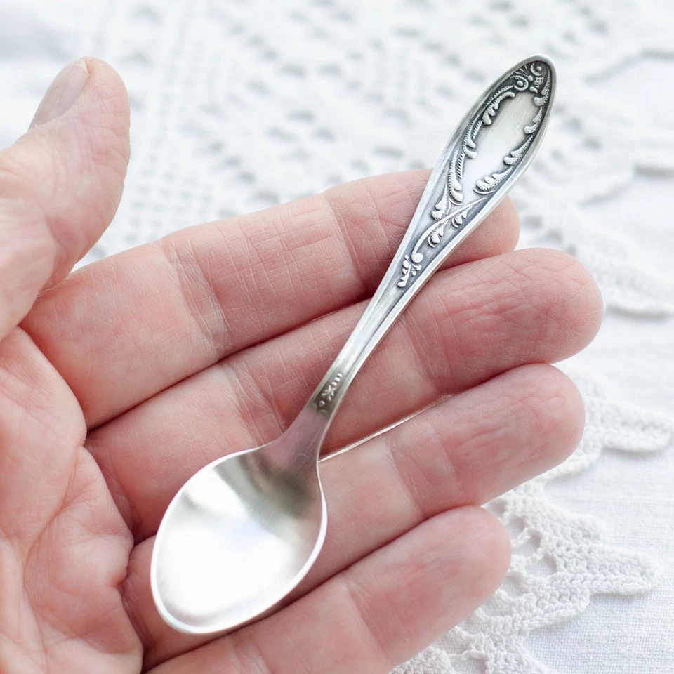 Несоответствующие ложки эспрессо, набор кофейных ложек из 6, советские винтажные столовые приборы СССР - Изображение 4 из 4