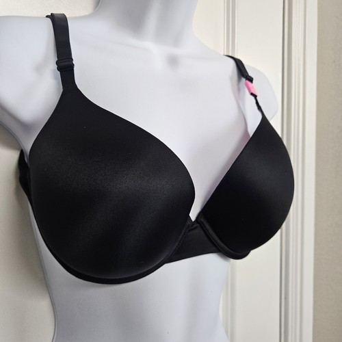 Sujetador ROSA Victoria's Secret 36C Negro Rosa Push Up Wear Everywhere Nuevo - Imagen 2 de 7