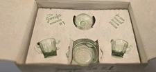 Vintage Mosser Miniature Glass Jennifer #1 Green Glass Set NIB