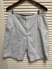 O'Neill Plaid Walk Shorts Mens 32 Gray White Outdoor Golf Casual Outdoor Surf
