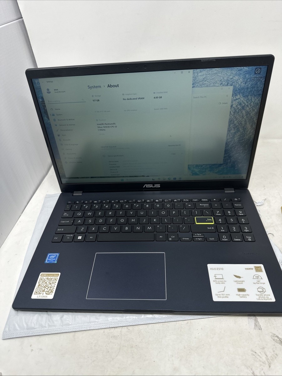 ASUS E510 Laptop 15.6