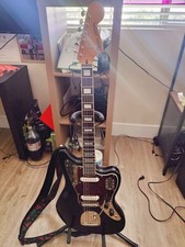 Squier Classic Vibe '70s Jaguar Electric Guitar - Black, Red Tortoise Shell