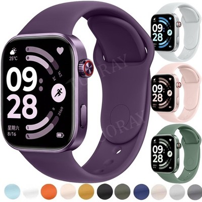 For Redmi Watch 6 5 4 / Xiaomi Mi 9 8 Pro Replacement Silicone Strap Wrist Band