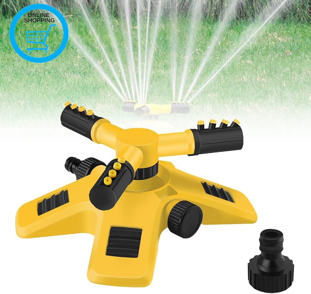 Garden Sprinklers for Lawns, Garden Sprinkler, 360 Degree Rotation Lawn Sprinkle