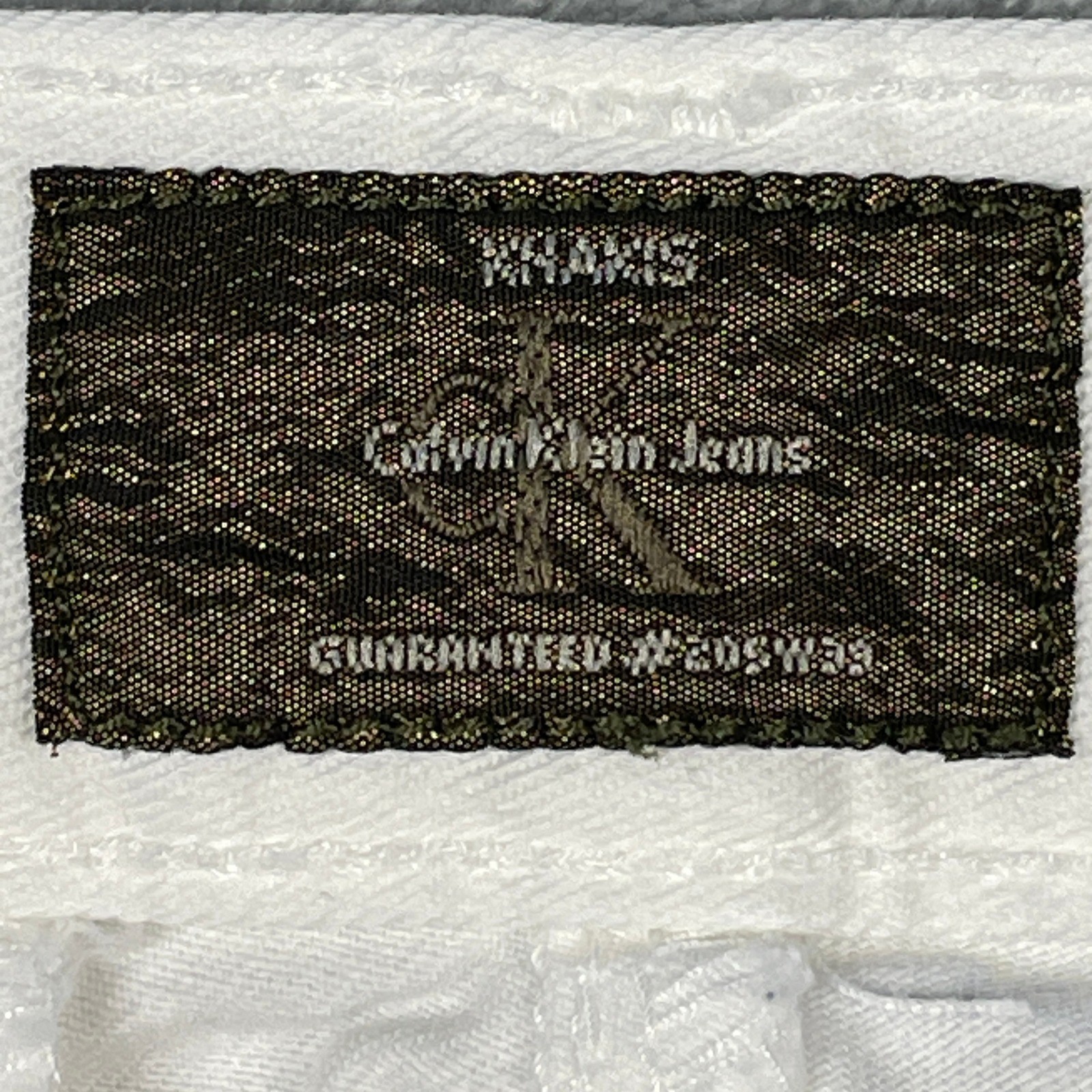 VTG Calvin Klein Jeans Khakis Womens White Pleated Chinos Relaxed Fit Pants Sz 8 thumbnail 8