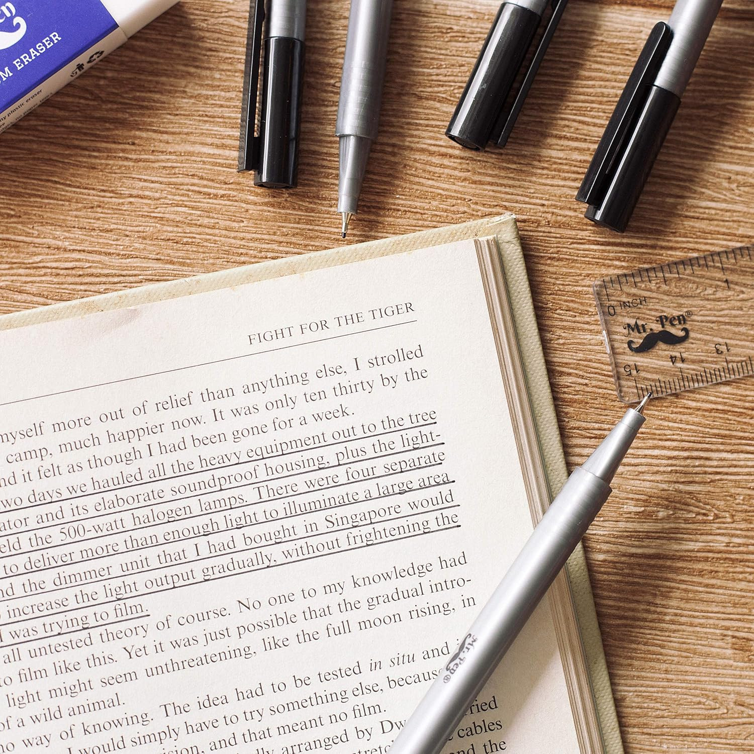 Mr. Pen - Black Fineliner Pens, 12 Pack, Fine Point, Fine Liners, Art & School S