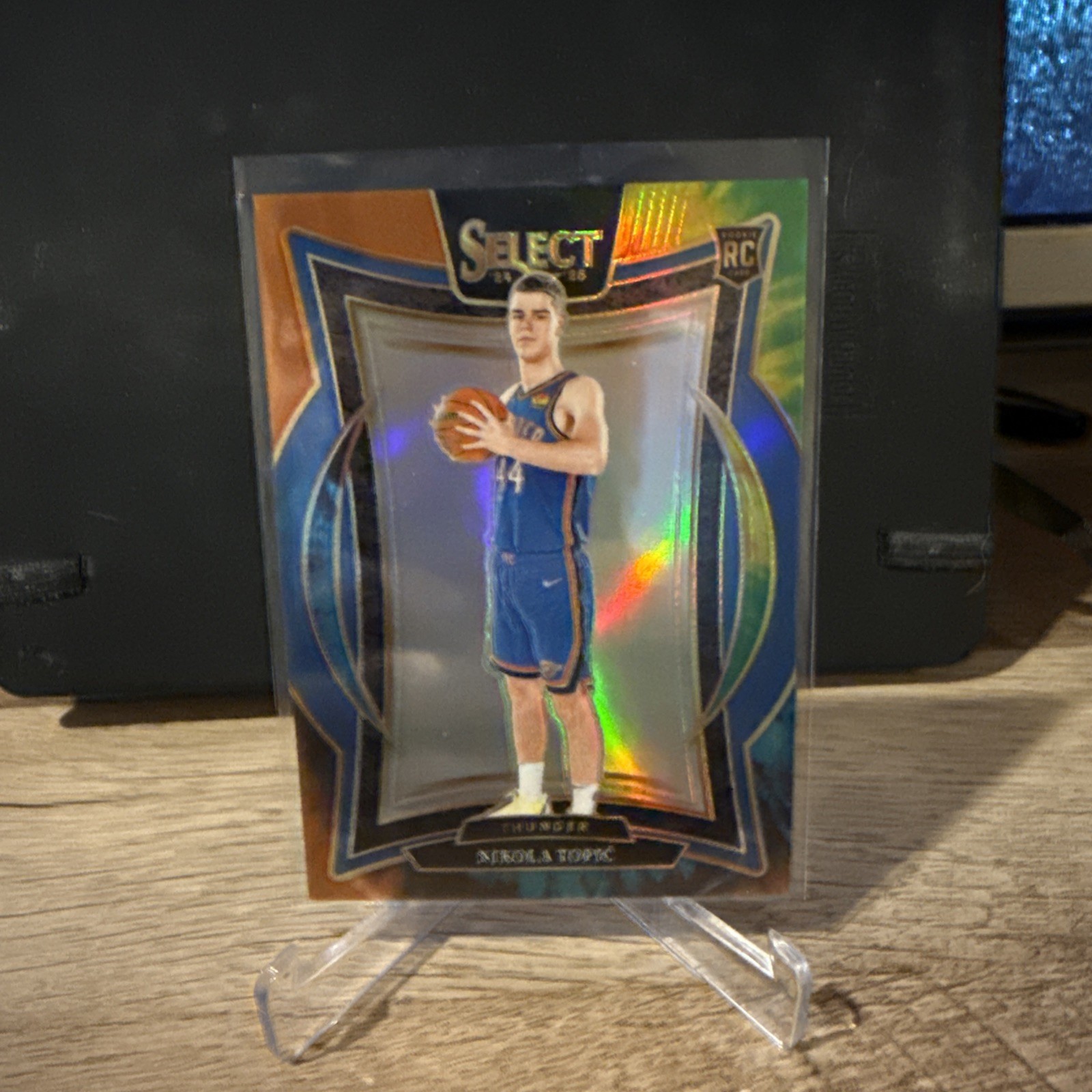 2024/25 Select Concourse Tie-Dye Prizm 12/25 Nikola Topic Rookie RC OKC Thunder