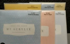 Lot of 6 Close To My Heart My Acrylix Mixed Stamp Sets - Flowers Corners Summer