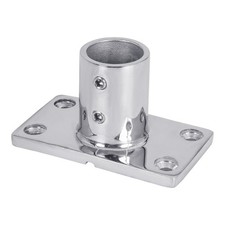 White Water 6853S  316 Stainless Steel Rectangular Rail Base  7/8"  90 